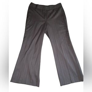 Maxime Marlene Fit Women's Pinstripe Dress Pants Gray Size 12